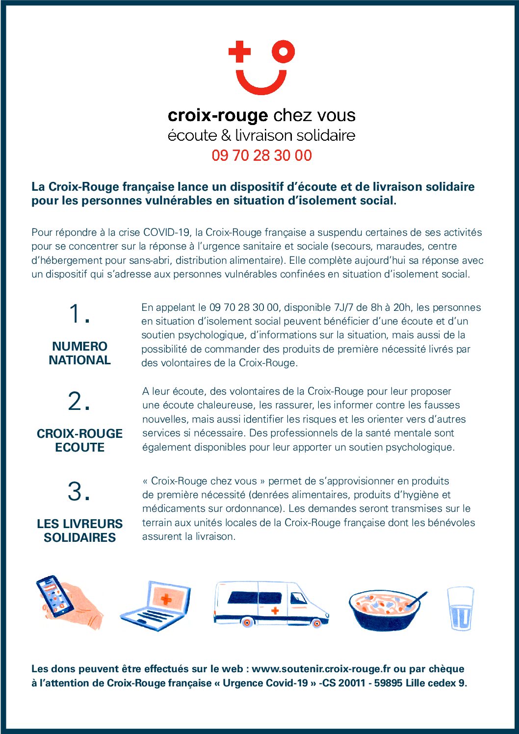 CROIX ROUGE – ECOUTE ET LIVRAISON SOLIDAIRE