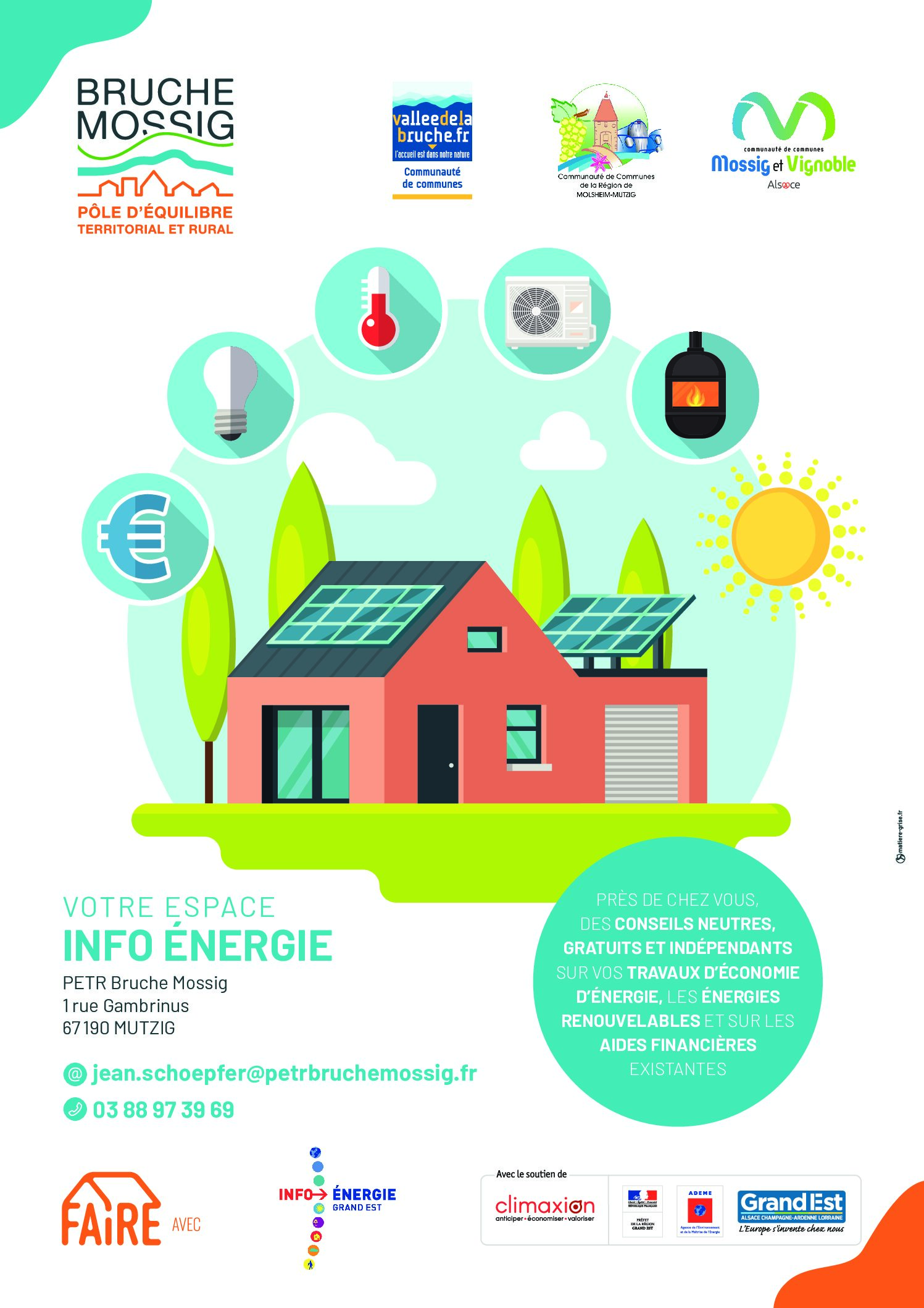 Affiche Espace Info Energie PETR A3