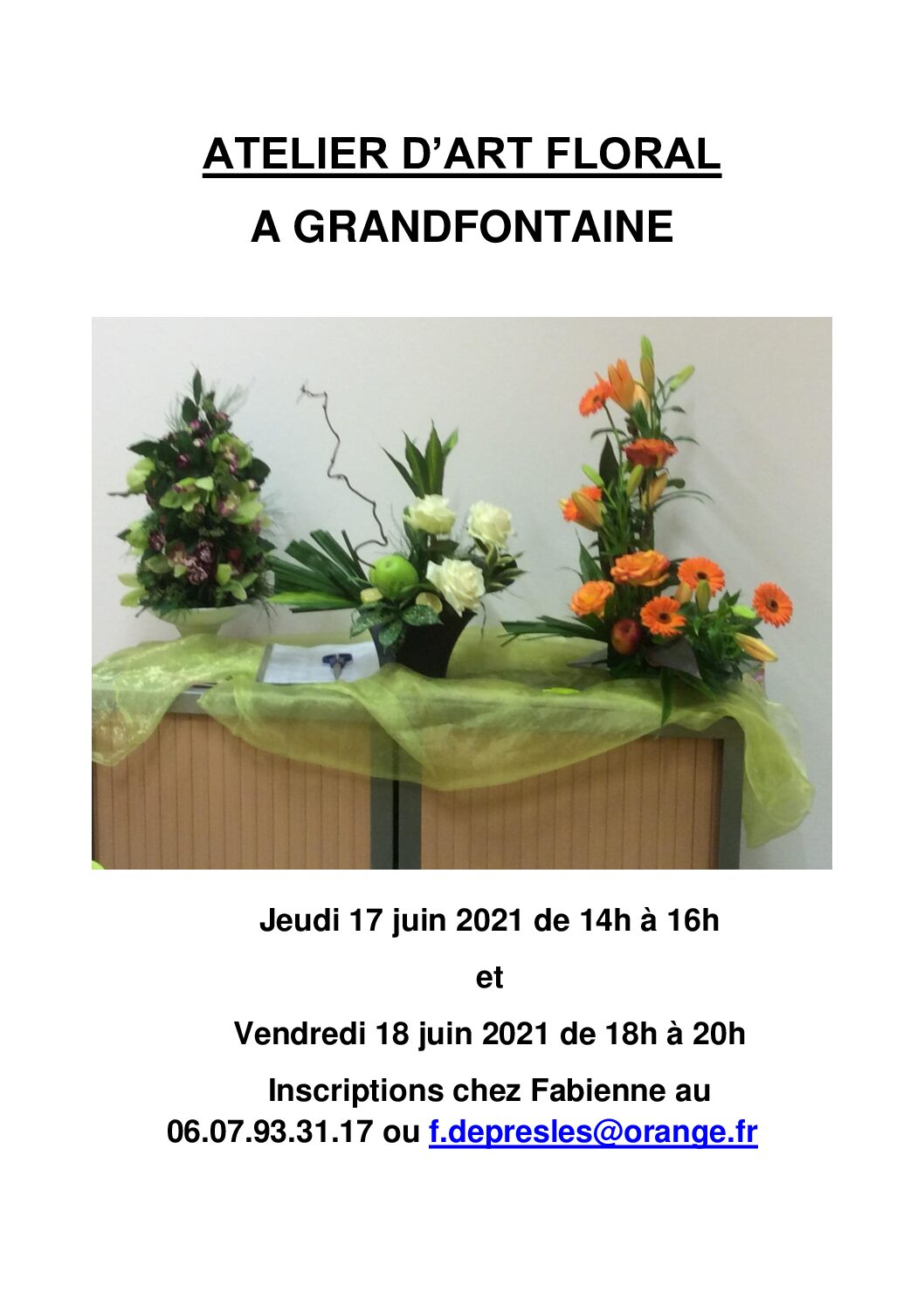 atelier d’art floral