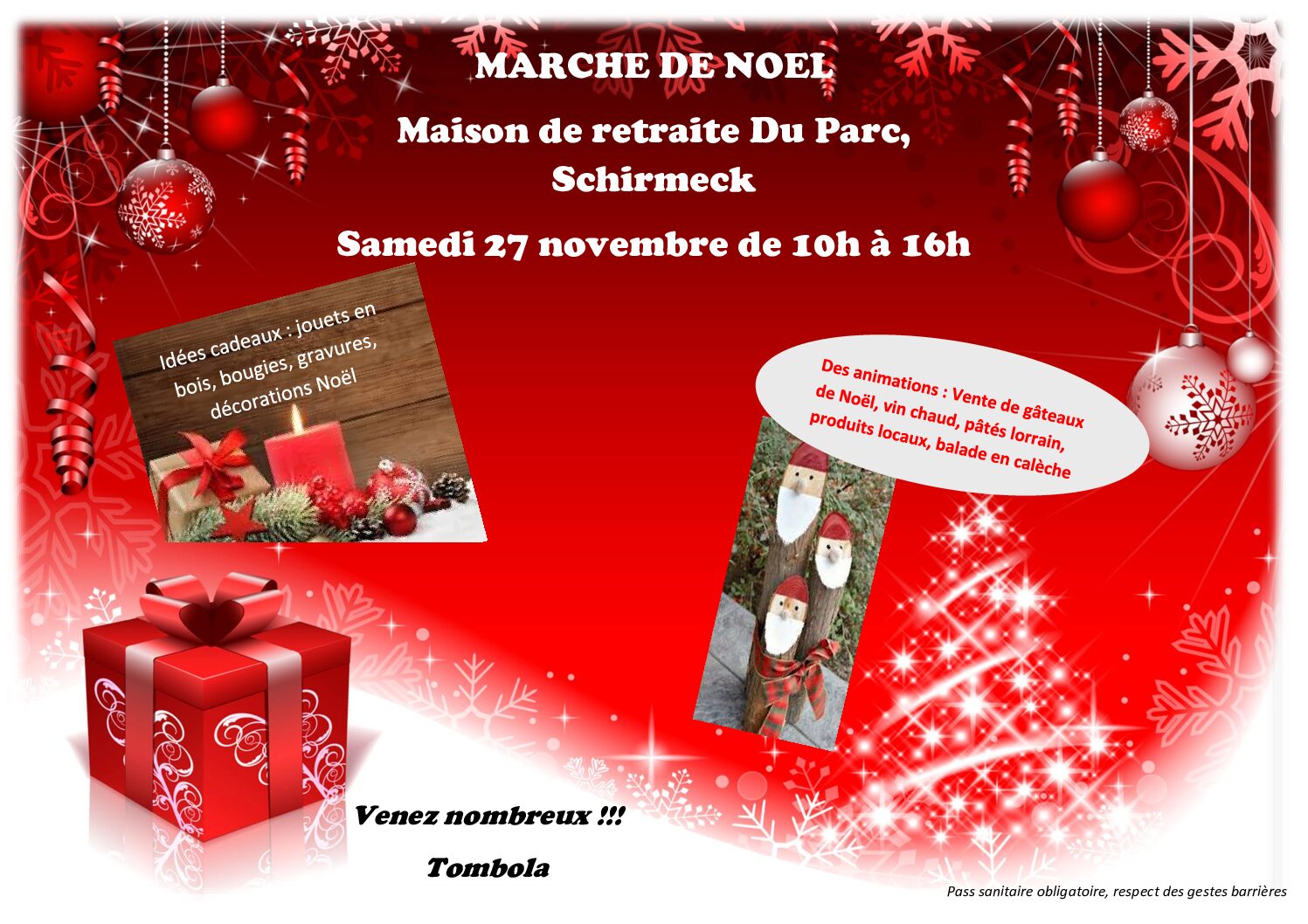 AFFICHE MARCHE DE NOEL A4