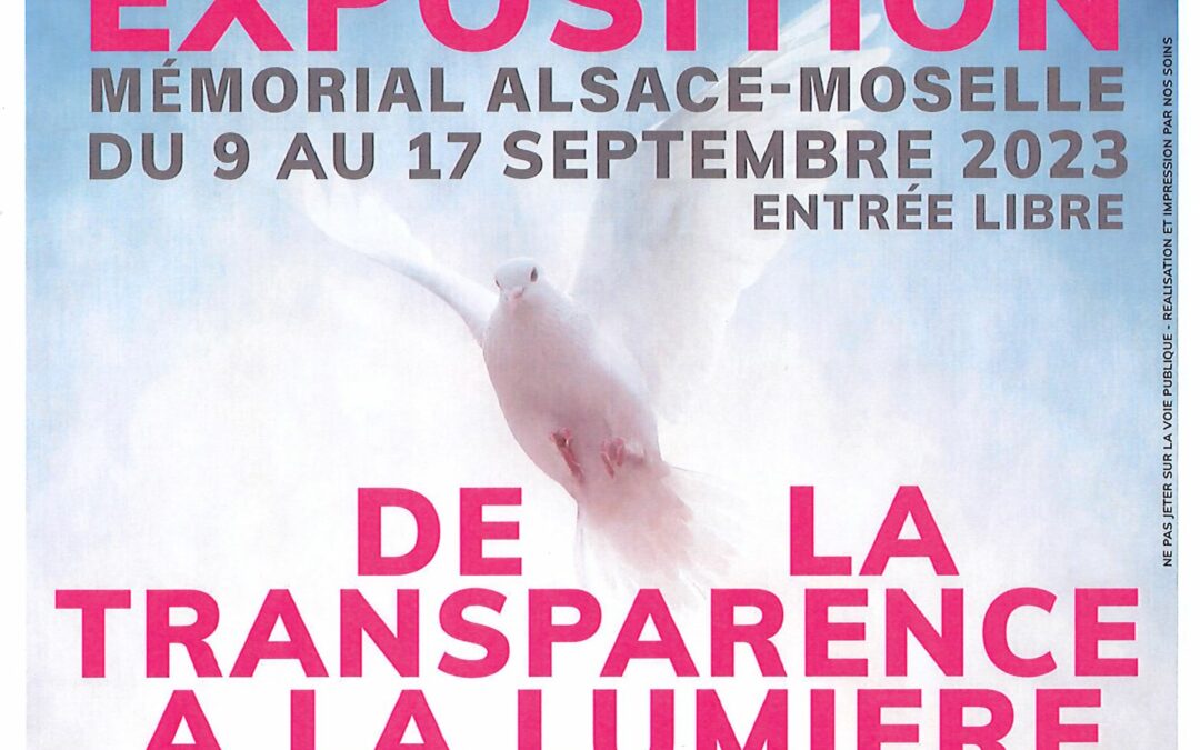 EXPOSITION PRESENTEE PAR LES ARTISTES DE « A L’ABORD’ARTS » AU MEMORIAL ALSACE-MOSELLE DU 9 AU 17 SEPTEMBRE 2023