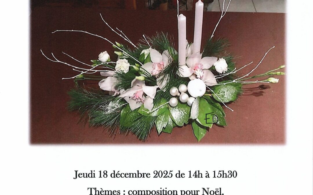 ATELIER D’ART FLORAL DE DECEMBRE