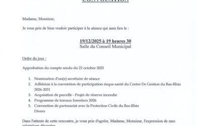 CONSEIL MUNICIPAL DU 19/12/2025