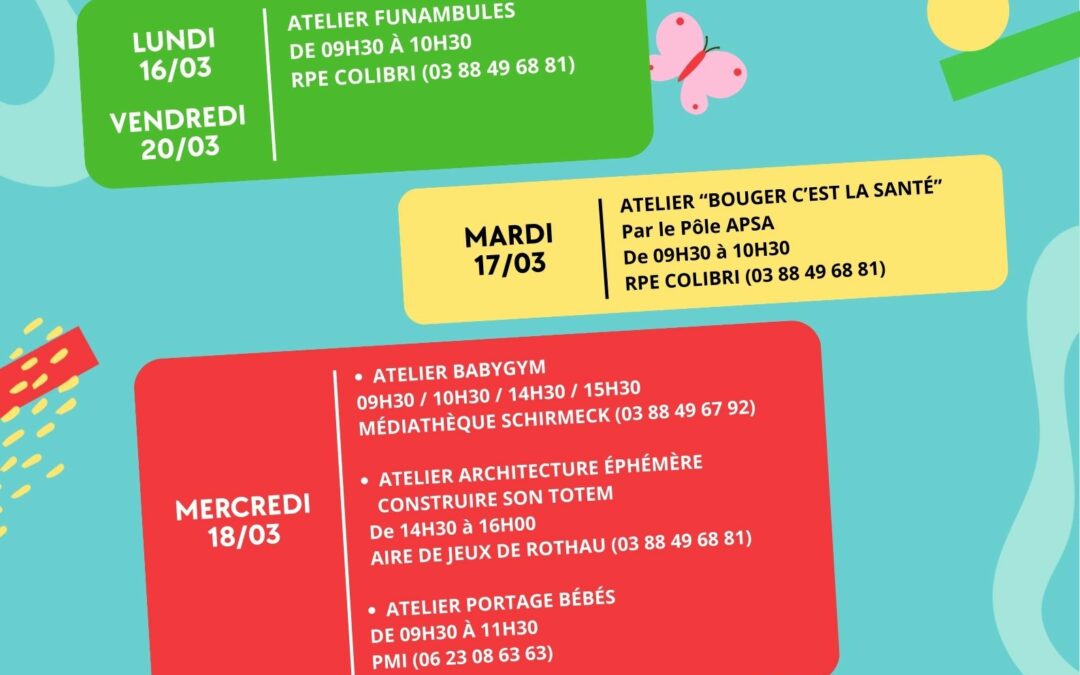 SEMAINE DE LA PETITE ENFANCE