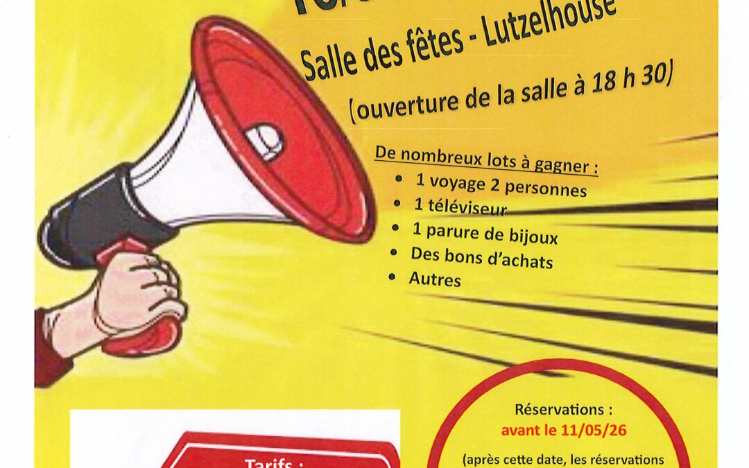 ASSOCIATION DES AMIS DU LONG SEJOUR – LOTO