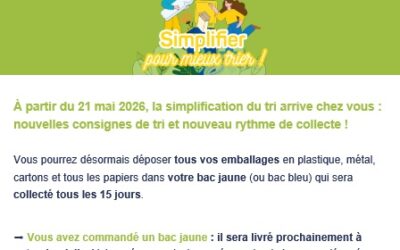 SELECT&rsquo;OM – INFORMATION SIMPLIFICATION DU TRI