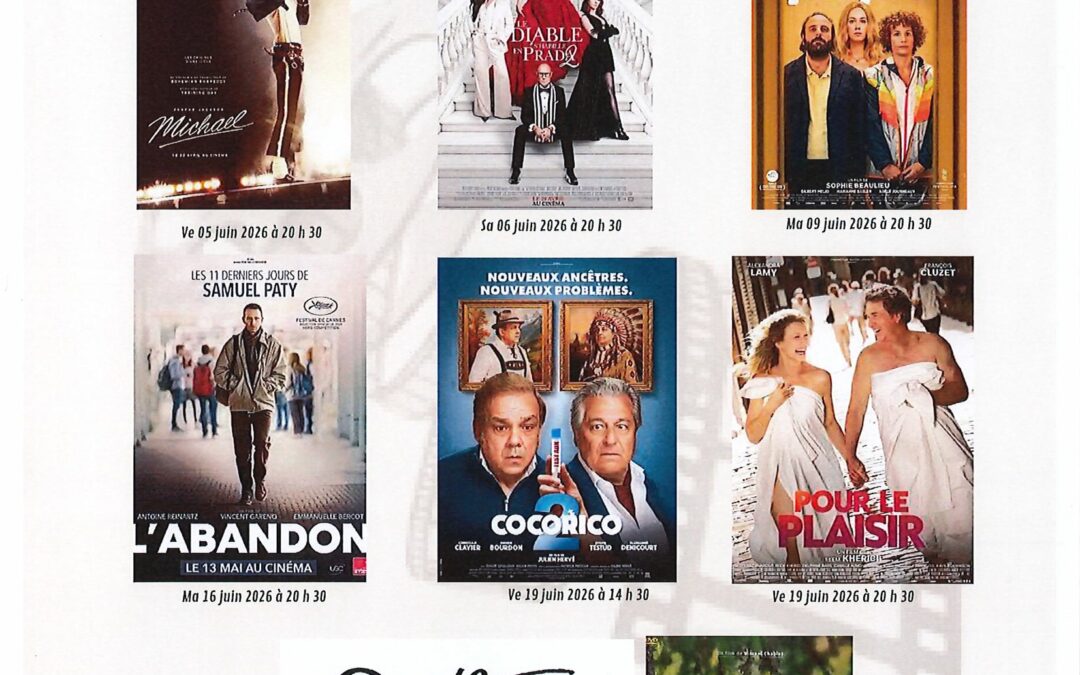 CINÉMA LE ROYAL – PROGRAMME DU MOIS DE JUIN