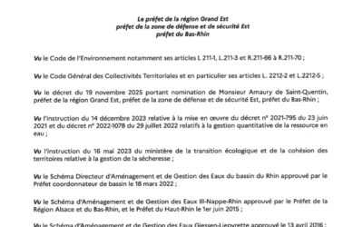 SÉCHERESSE – La bruche en alerte renforcée