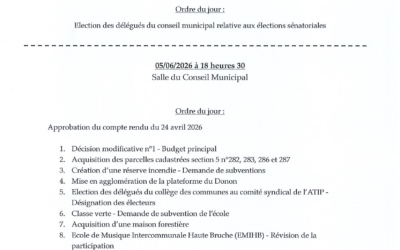 CONSEIL MUNICIPAL DU 05/06/2026