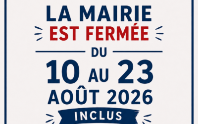 FERMETURE DE LA MAIRIE