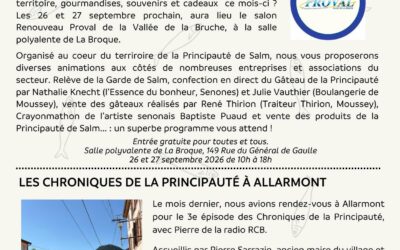 LE MESSAGER DE SALM – SEPTEMBRE 2026